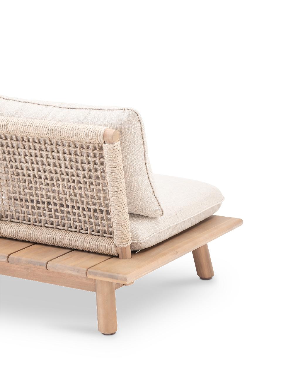 Conjunto De Porche De Jardín Rodas De Acacia Para 5 Comensales