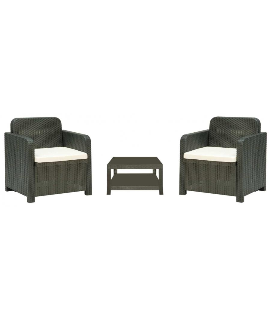 CONJUNTO DE SILLONES Y MESA PARA EXTERIOR GIGLIO