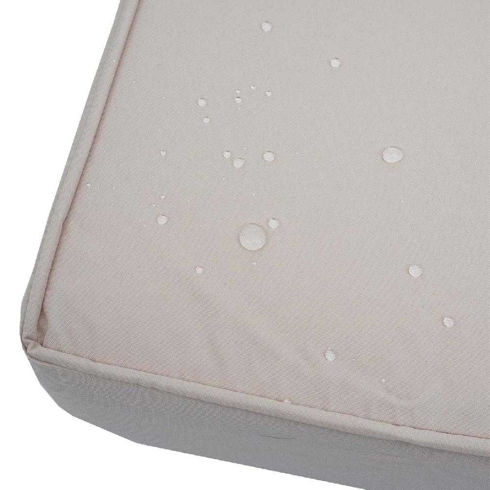 Conjunto HWC-L64 Conjunto De Salón De Jardín Conjunto De Salón Sofá Metal ~ Tapicería Crema-blanco