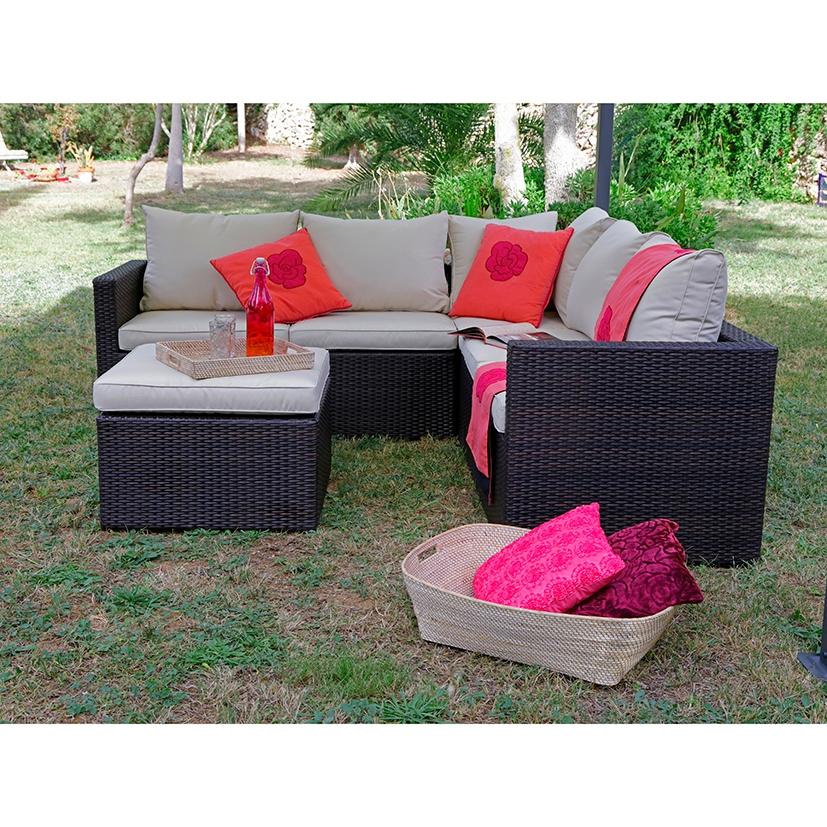 CONJUNTO JARDIN RATTAN PLANO MOD. BARBADOS