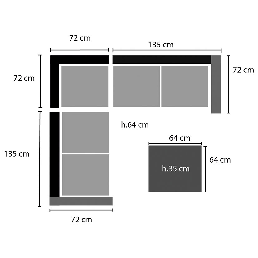 CONJUNTO JARDIN RATTAN PLANO MOD. BARBADOS