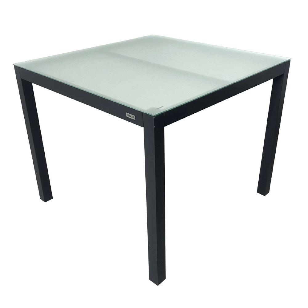 Conjunto Muebles De Exterior Pack Mesa 90cm + 4 Sillas Mallorca - Color Gris