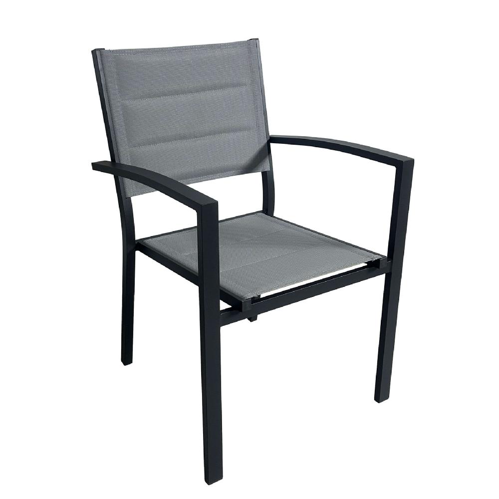 Conjunto Muebles De Exterior Pack Mesa 90cm + 4 Sillas Mallorca - Color Gris