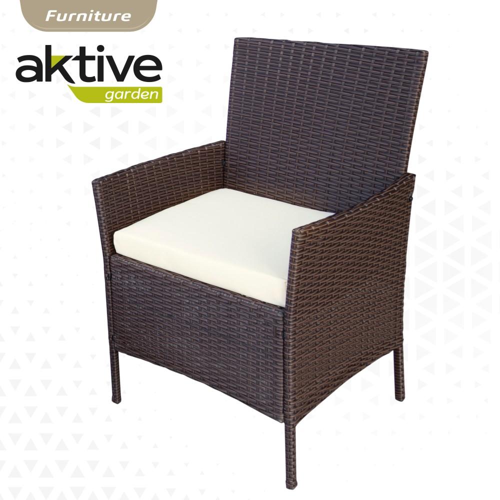 Conjunto Muebles Terraza Sillones Sofá Y Mesa Ratán Aktive