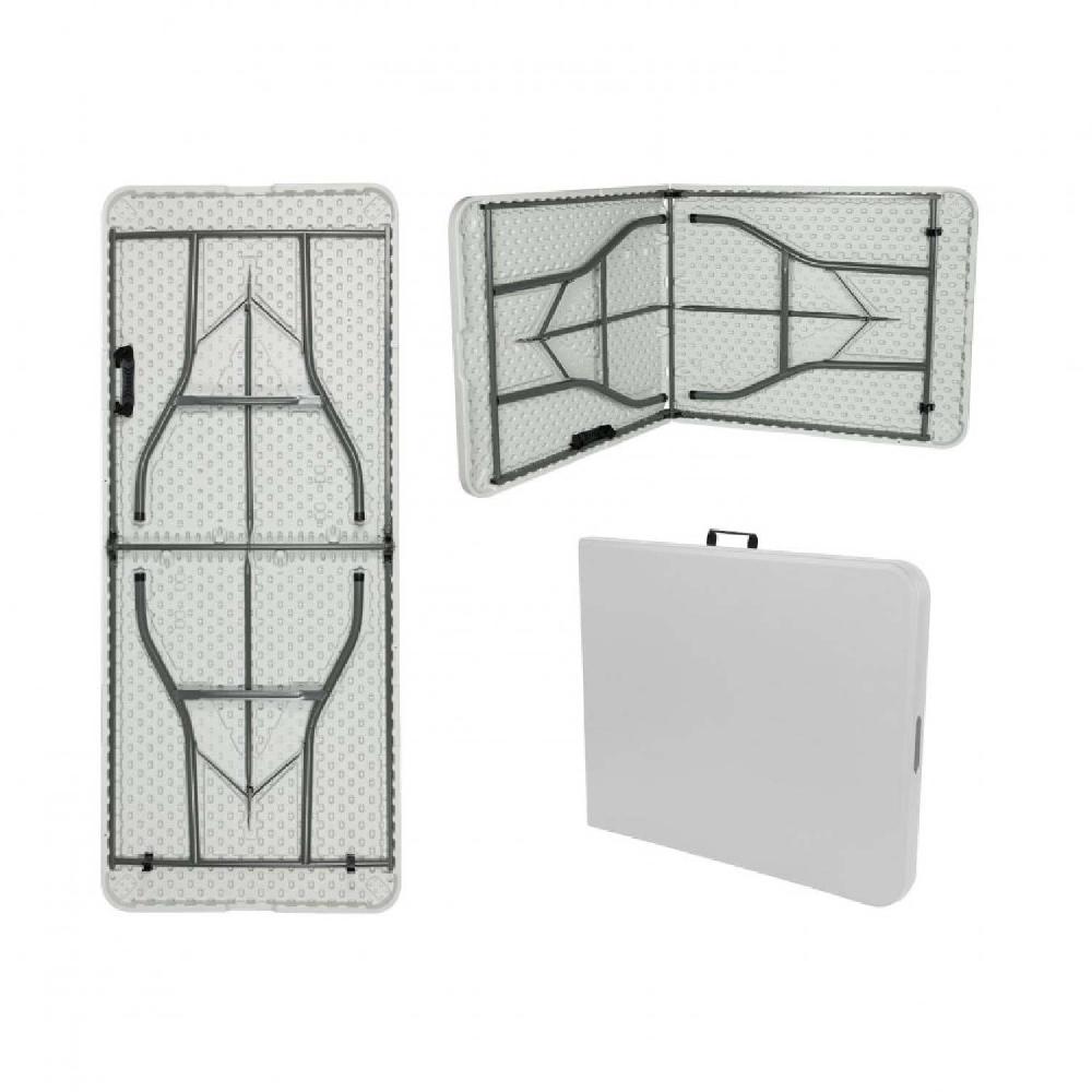 Conjunto Plegable Mesa 180cm Y 6 Sillas Con Asa Catering O91