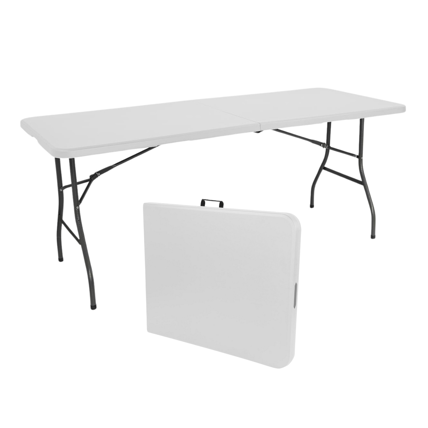 Conjunto Plegable Mesa Con 2 Bancos De 180cm Catering Thinia Home