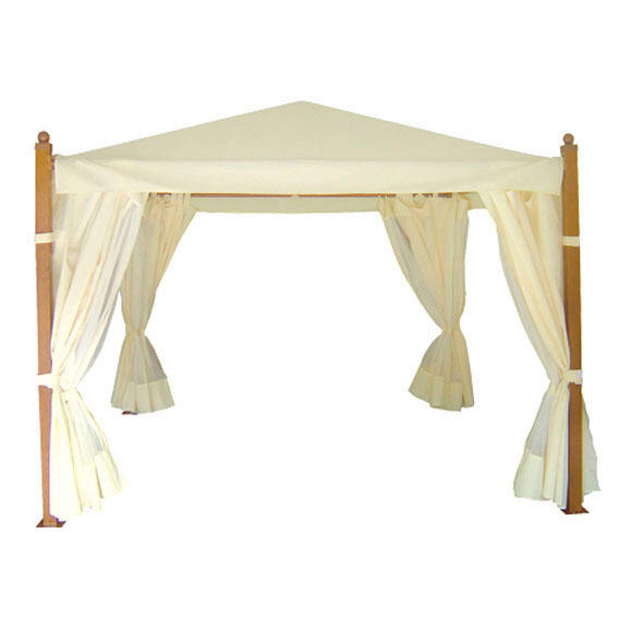 Cortinas Para Pérgola De Poliéster Blanco 300x300cm