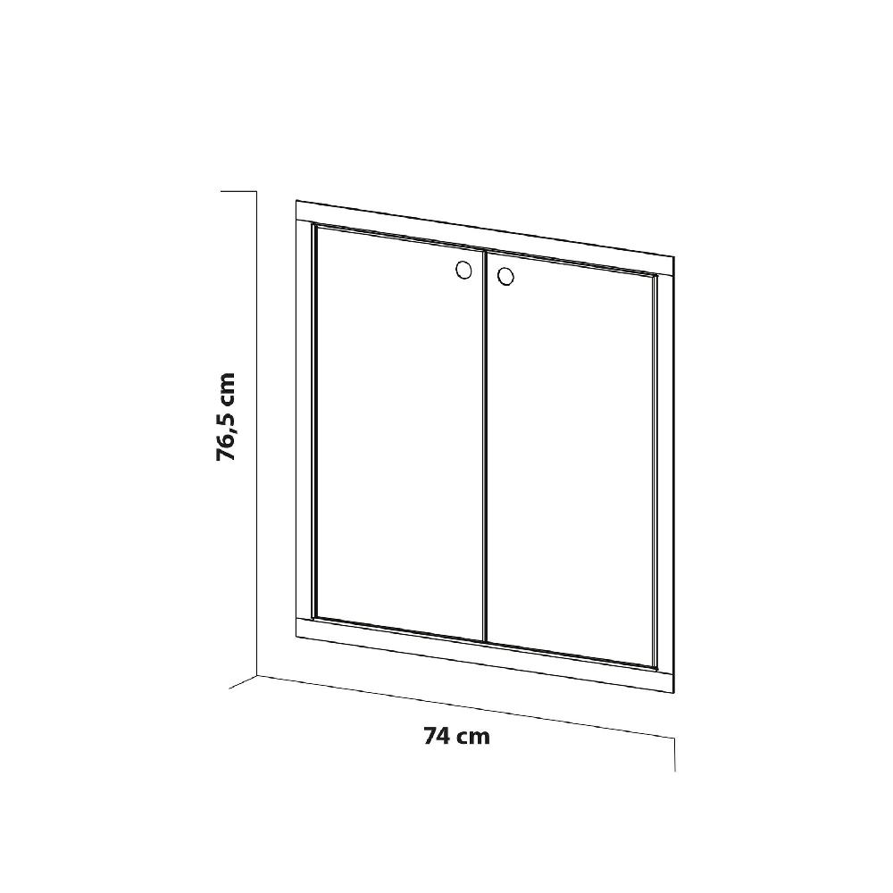 Doble Puerta Venit [f] 78 Acero Tuozi