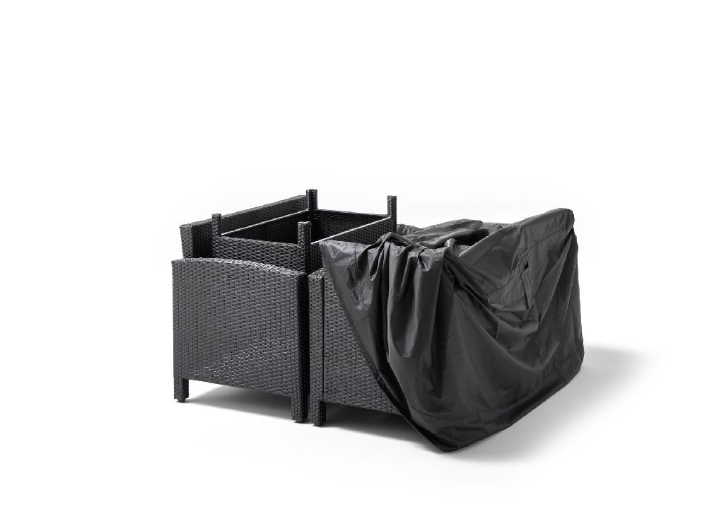 Funda de protección para muebles de exterior de poliéster de 160 x 130 x 90 cm