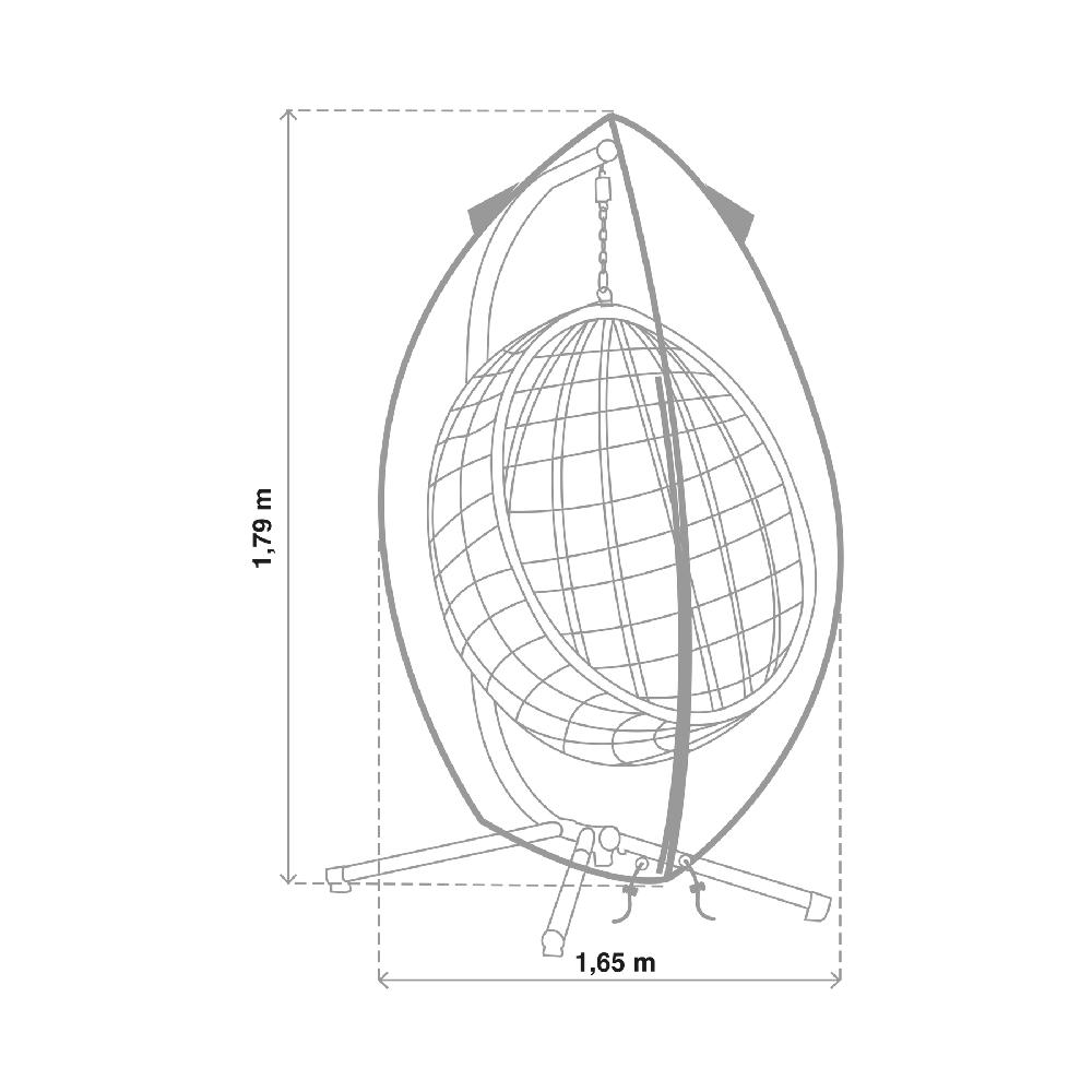 Funda De Protección Para Sillas NATERIAL Prisma De Poliéster 165x165x179 Cm