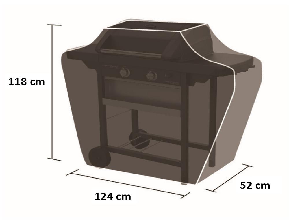 Funda Para Barbacoa CAMPINGAZ 124 X 52 X 118 Cm