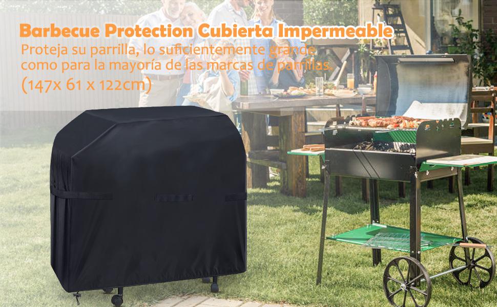 Funda Para Barbacoa - Resistente Al Agua Al Viento Y Al Polvo