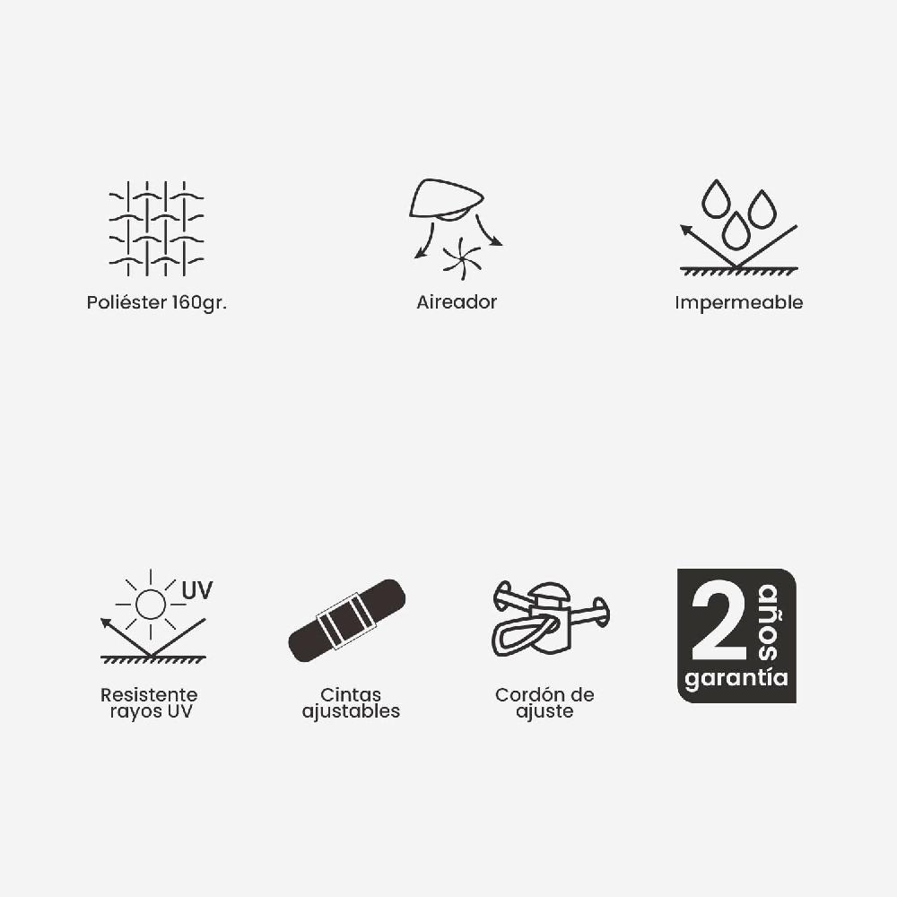 Funda Para Mesa 200 Cm De Jardín Y Terraza