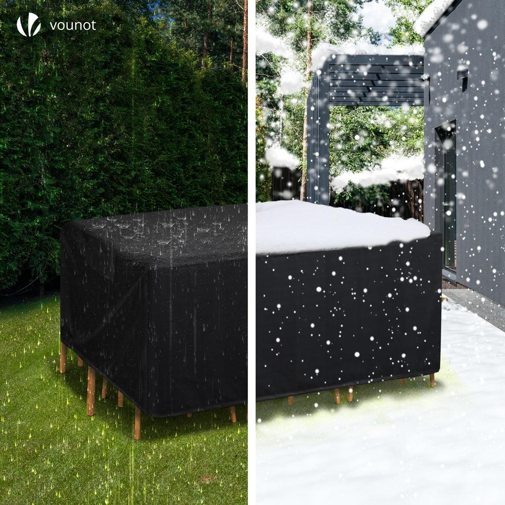 Funda Para Muebles De Jardín 420D Oxford Lona Protectora Cubierta Impermeable Mobiliario Exterior 213x132x73cm
