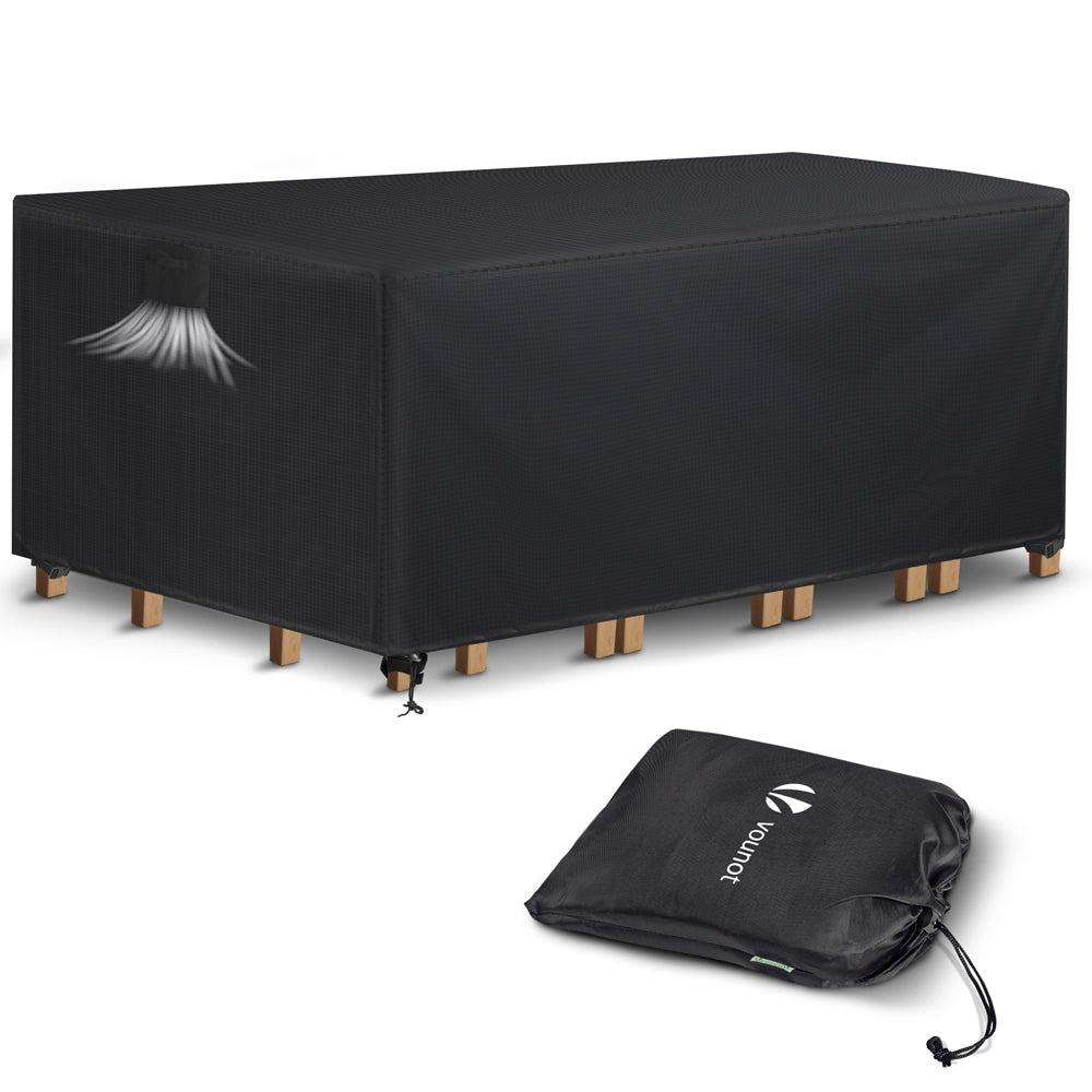 Funda para Muebles de Jardín 420D Oxford Lona Protectora Cubierta Impermeable Mobiliario Exterior 213x132x73cm