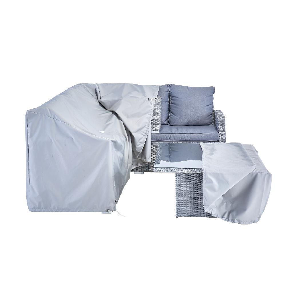 Funda protectora NATERIAL Prisma para set Davos de poliéster 197x197x85 cm