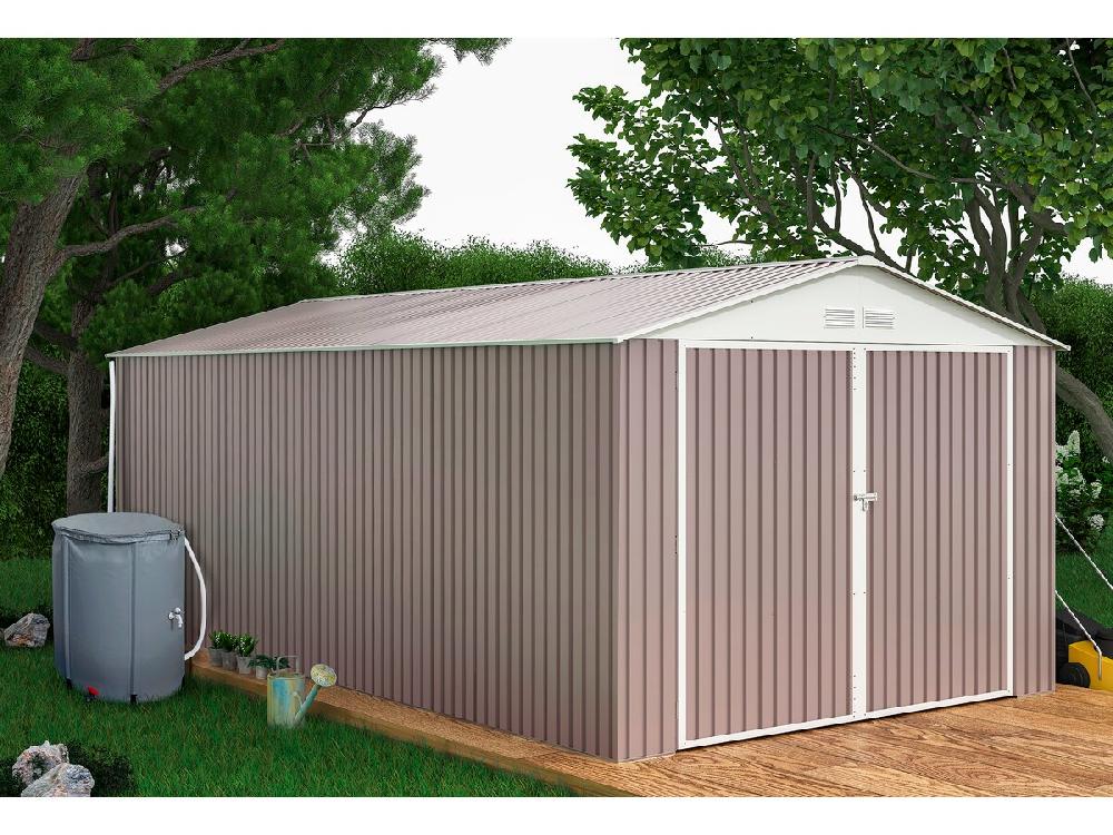 Garaje Metálico - 18 56 M² Con Canalón Y Depósito Recuperador De Agua