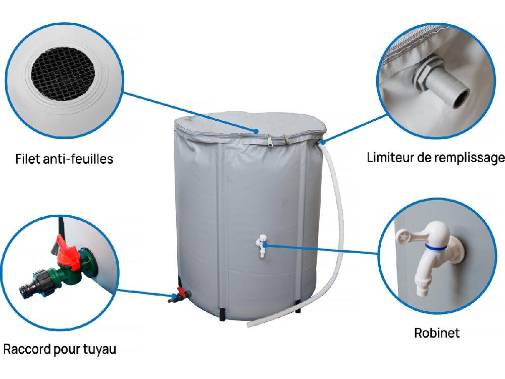 Garaje Metálico - 18 56 M² Con Canalón Y Depósito Recuperador De Agua
