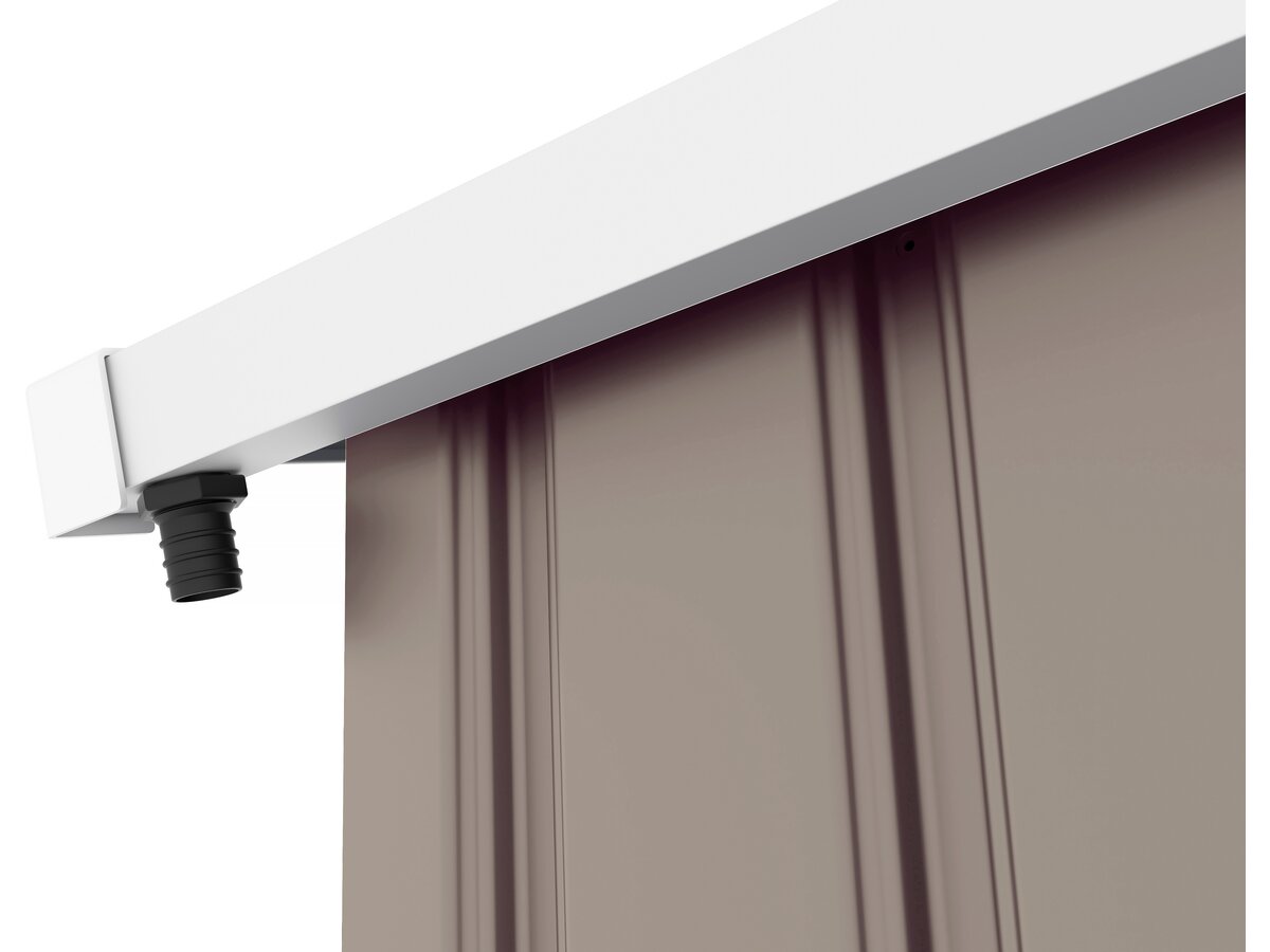 Garaje Metálico - 18 56 M² Con Canalón Y Depósito Recuperador De Agua