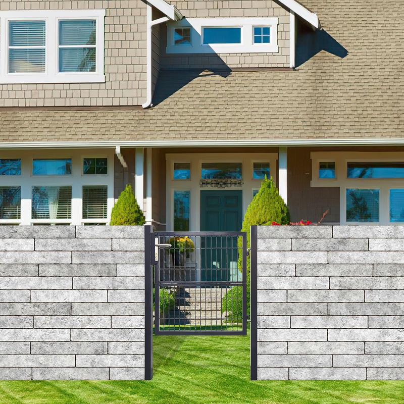 Garden Gate 100 X 100 Cm Con Bloqueo De Malla De Metal - Gris
