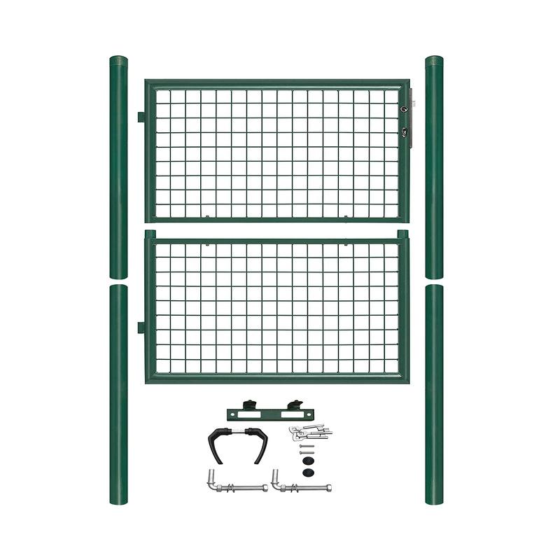 Garden Gate 100 x 100 cm con bloqueo de malla de metal - Verde