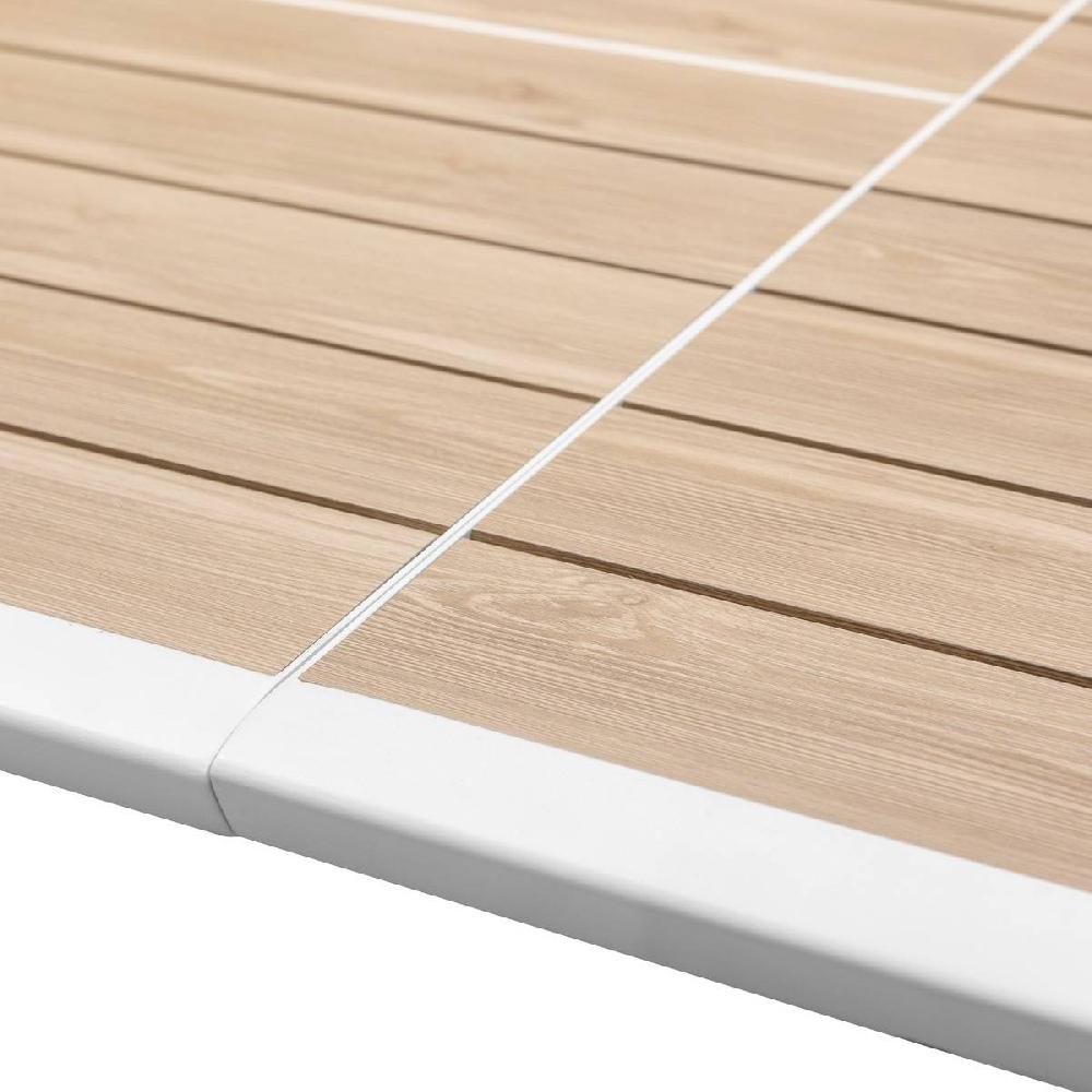 Hespéride - Mesa De Jardín Extensible Pavane Lino & Blanco - 10 Plazas