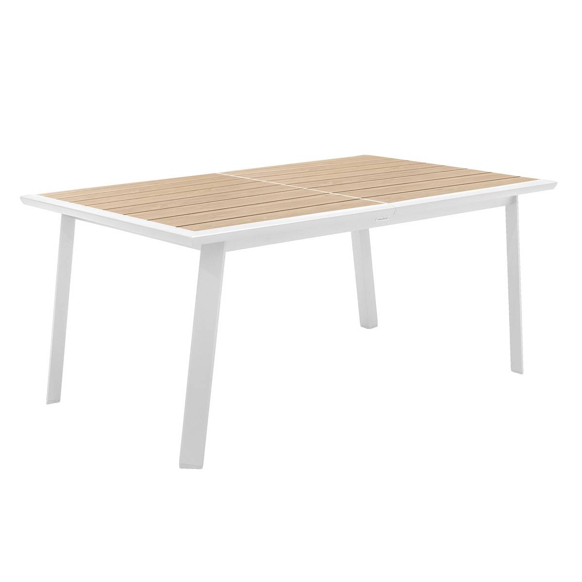 Hespéride - Mesa de jardín extensible Pavane lino & blanco - 10 plazas