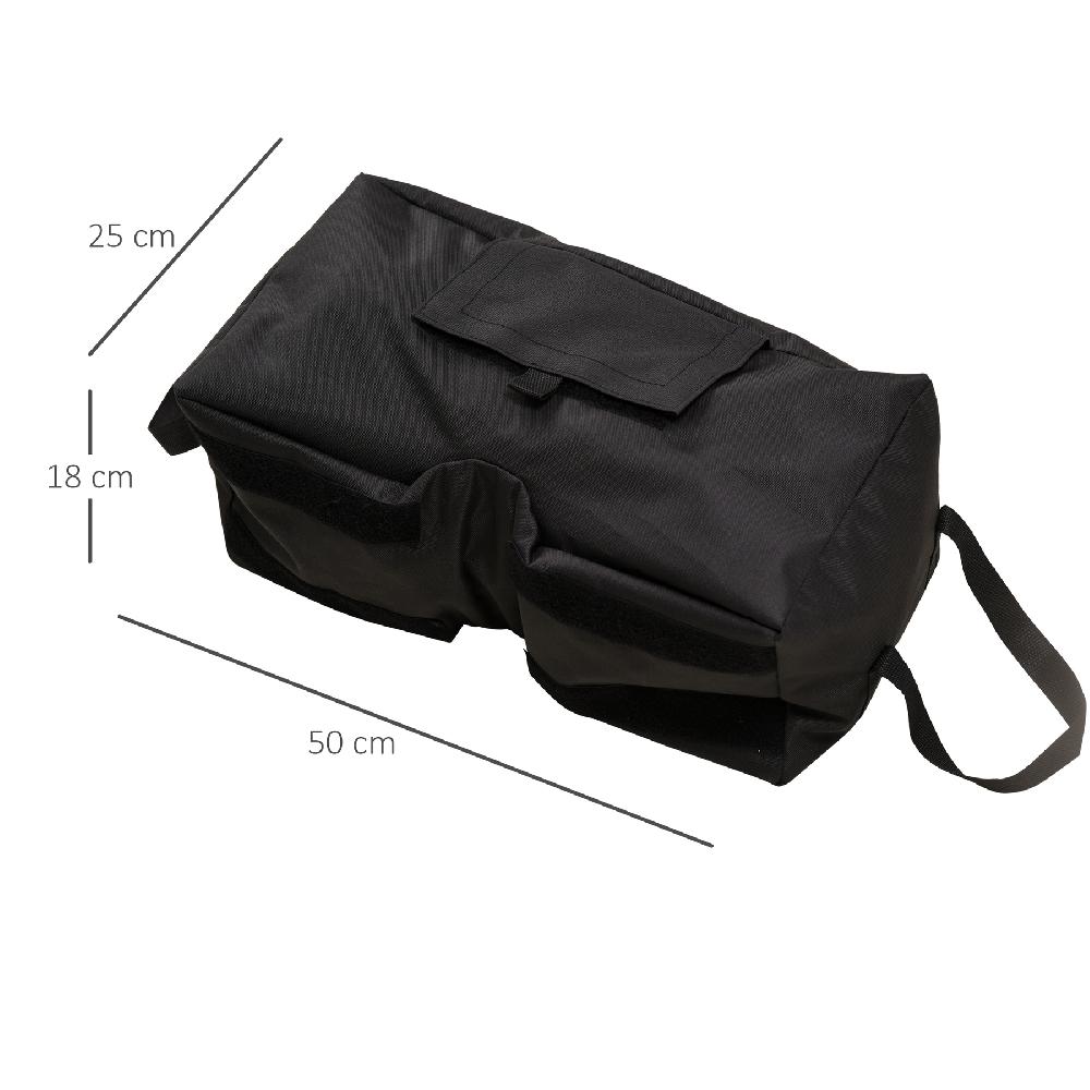 Juego De 2 Bolsas De Arena Peso Sombrilla 50 Kg Outsunny 50x25x18 Cm_84D-054V00BK
