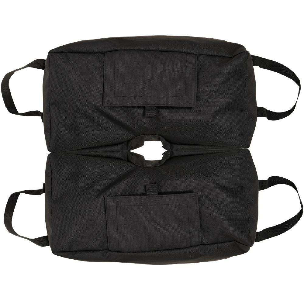Juego de 2 bolsas de arena peso sombrilla 50 kg Outsunny 50x25x18 cm_84D-054V00BK