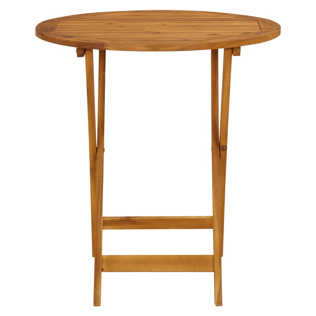 Juego De Bistro De 3 Uds | Conjunto De Mesa Y Sillas Tela Y Madera Maciza Blanco Crema CFW31286