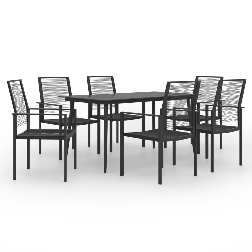 Juego de comedor de jardín 7 piezas Conjunto de comedor de exterior Conjunto de jardín CFW152849