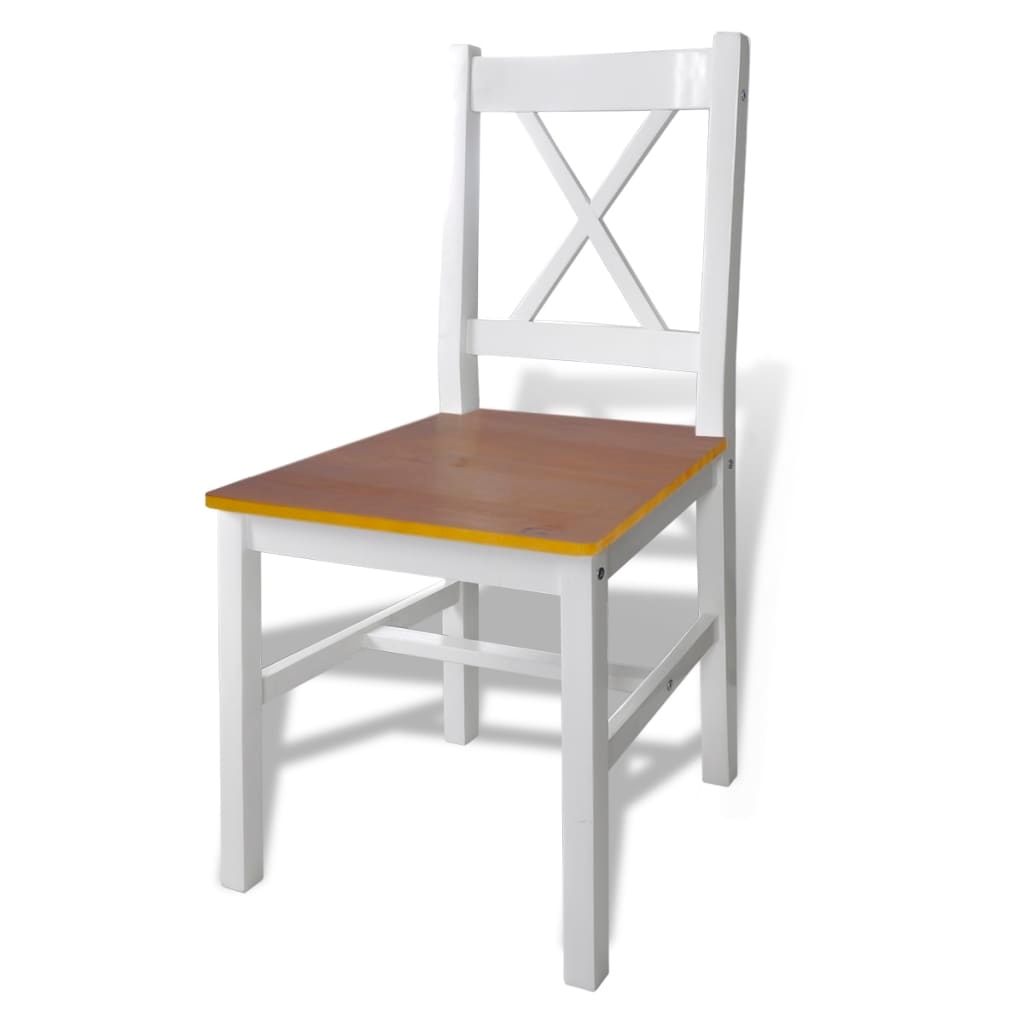 Juego De Muebles De Comedor 5 Piezas Conjunto De Comedor De Exterior Conjunto De Jardín Marrón Y Blanco CFW824413