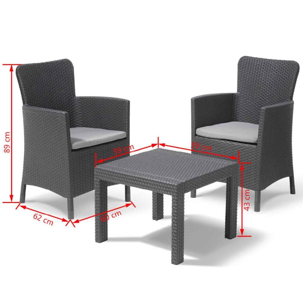 Keter Conjunto De Muebles De Balcón Salvador