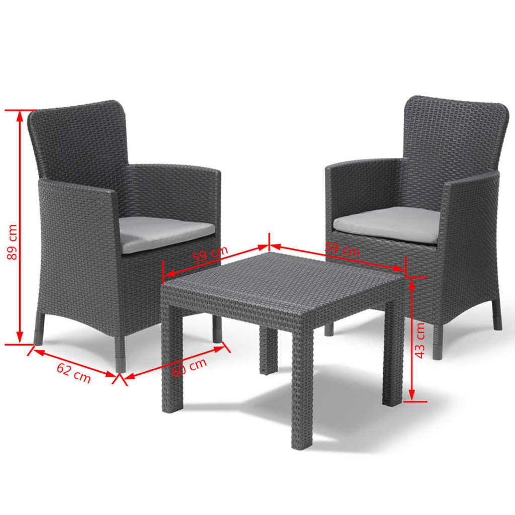 Keter Conjunto De Muebles De Balcón Salvador