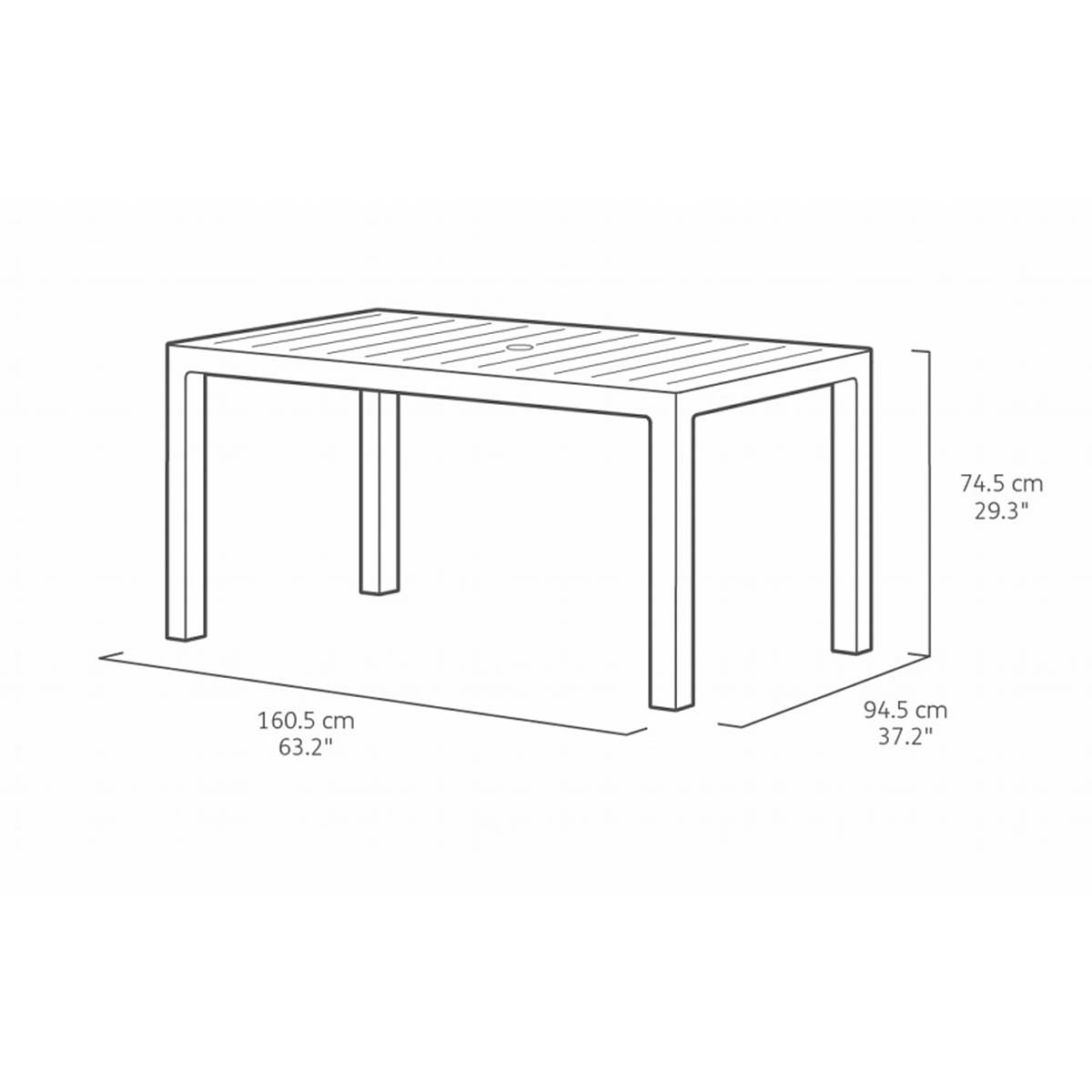 Keter Mesita Melody Blanca