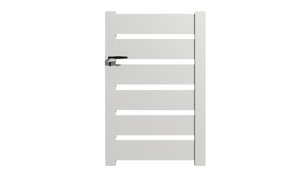 Kit De Puerta Peatonal Incorporada De Aluminio SAH Tamaño An.1000 (entre Montantes) X Al.1500 Mm Colores Gris (RAL 7016)