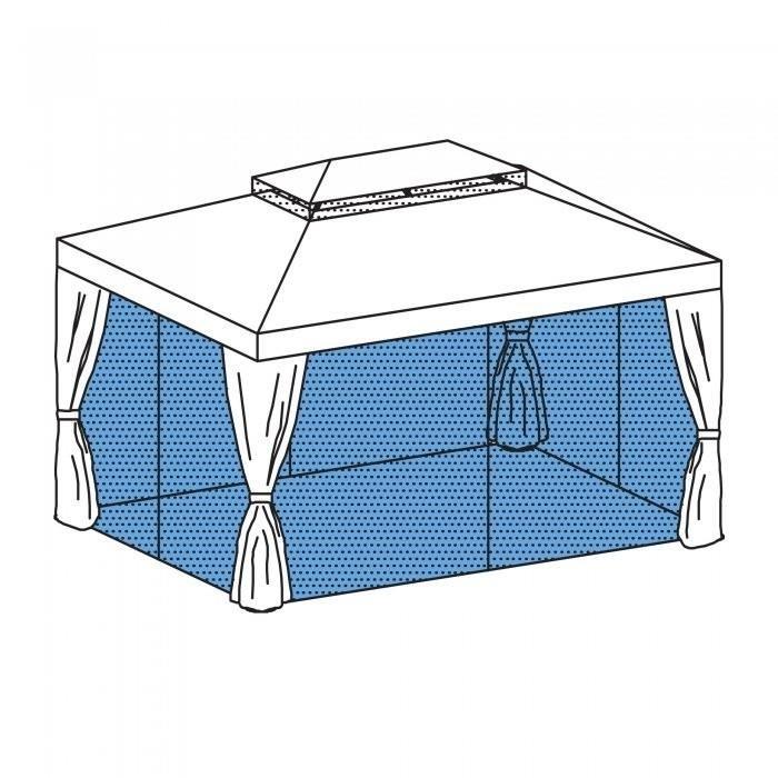 Kit Mosquitera Para Gazebo Roma 3x4