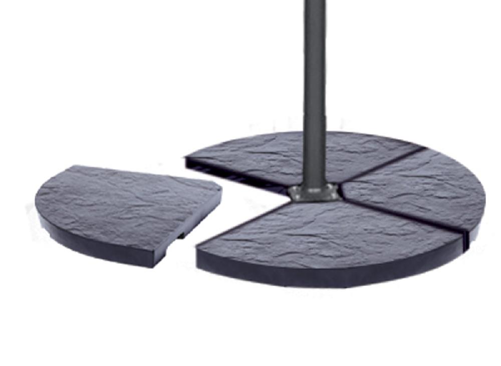 Losa Para Parasol Compensado Con Peso Decoración De Piedra Gris