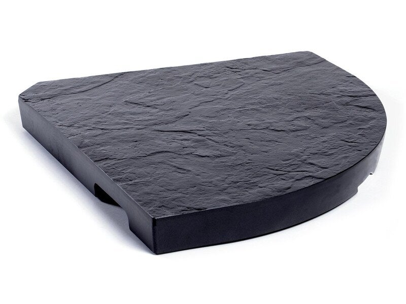 Losa para parasol compensado con peso decoración de piedra gris