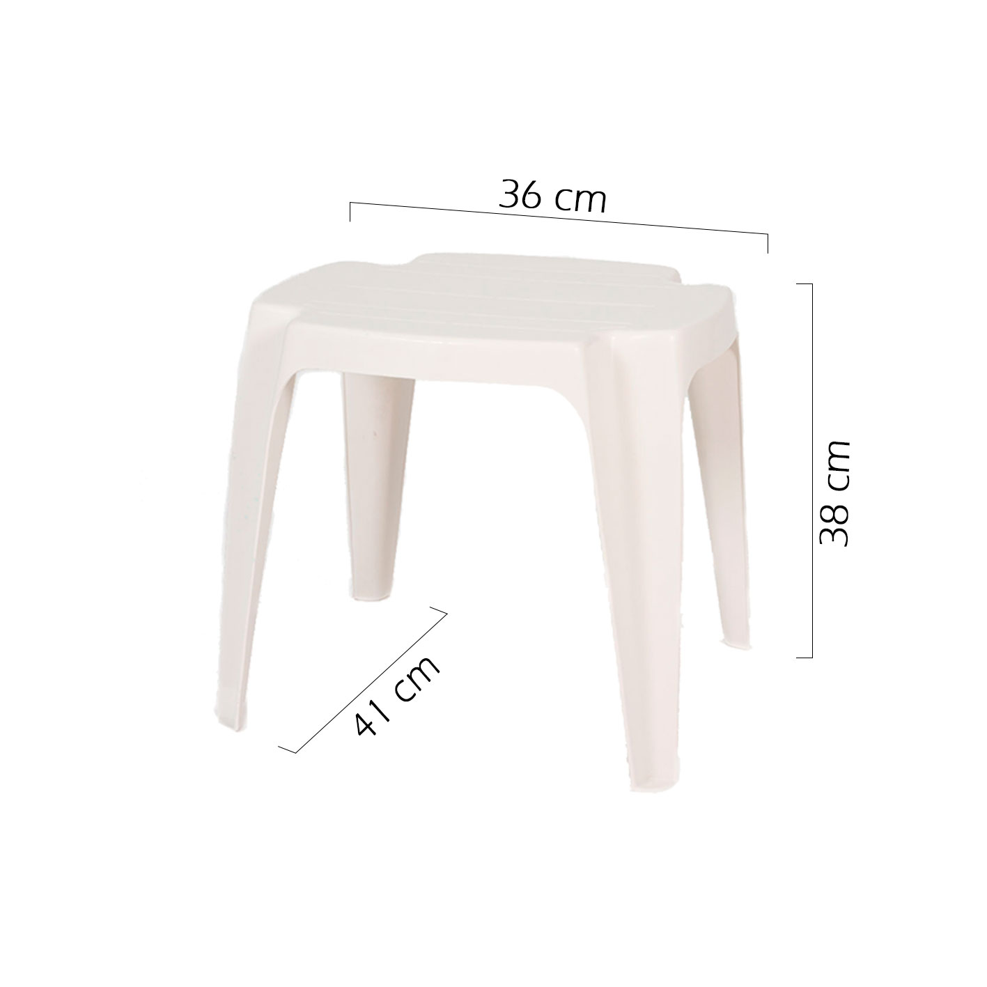 Lote 2 Mesitas Solid Blanca