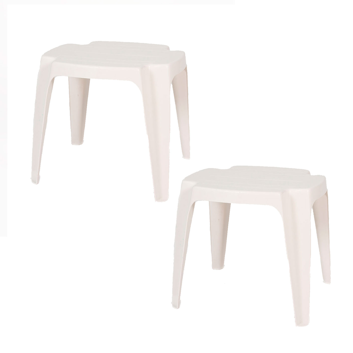 Lote 2 Mesitas Solid Blanca