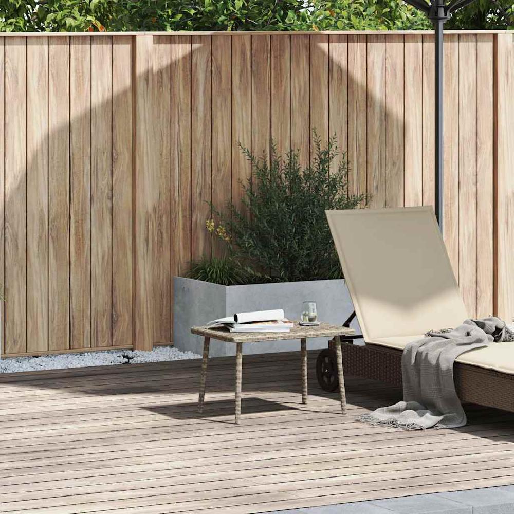 Maison Exclusive - Mesa Centro Jardín Rectangular Gris Claro 60x40x37 Cm