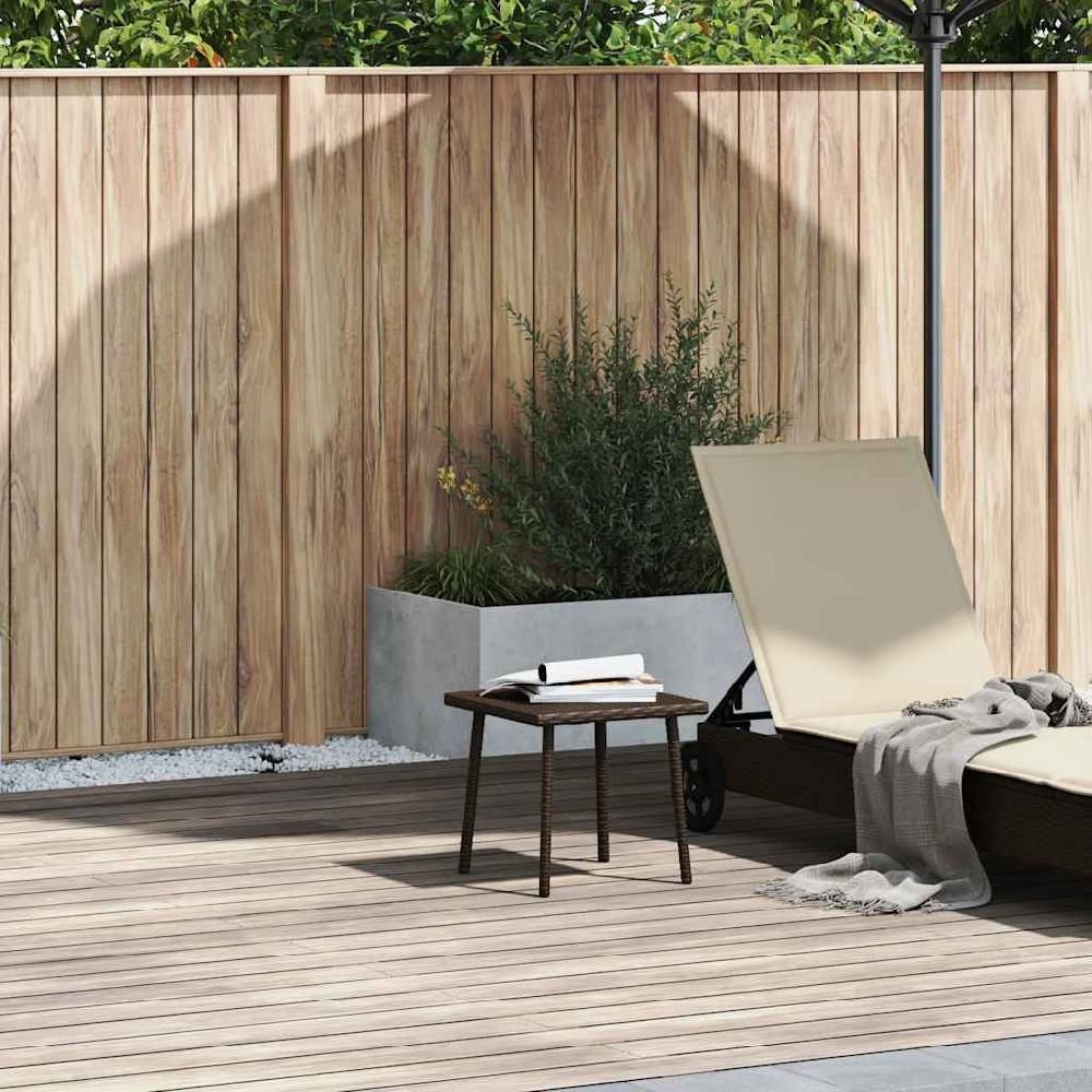 Maison Exclusive - Mesa Centro Jardín Rectangular Marrón 40x40x37 Cm