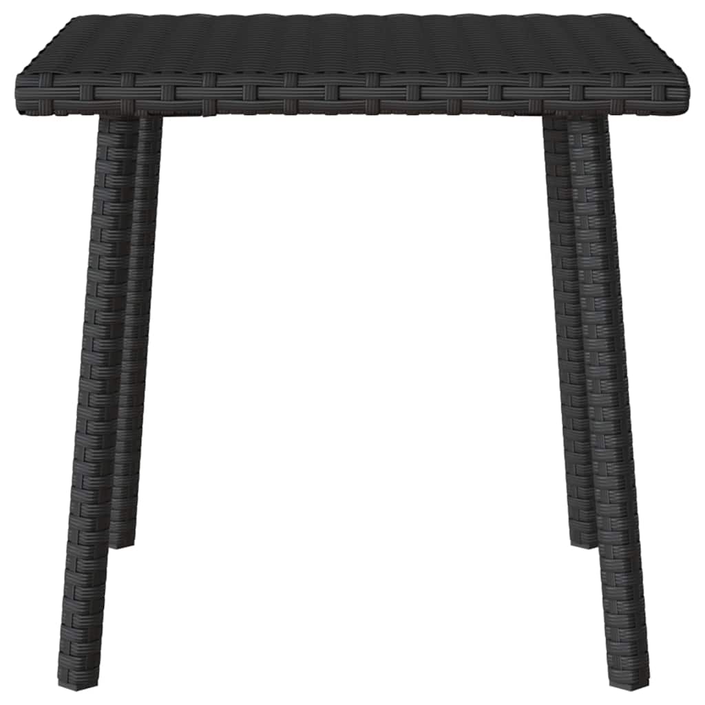 Maison Exclusive - Mesa Centro Jardín Rectangular Negra 40x40x37cm Ratán Sintético