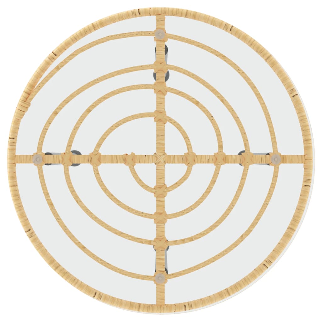 Maison Exclusive - Mesa De Comedor De Vidrio Templado Y Acero 50 Cm