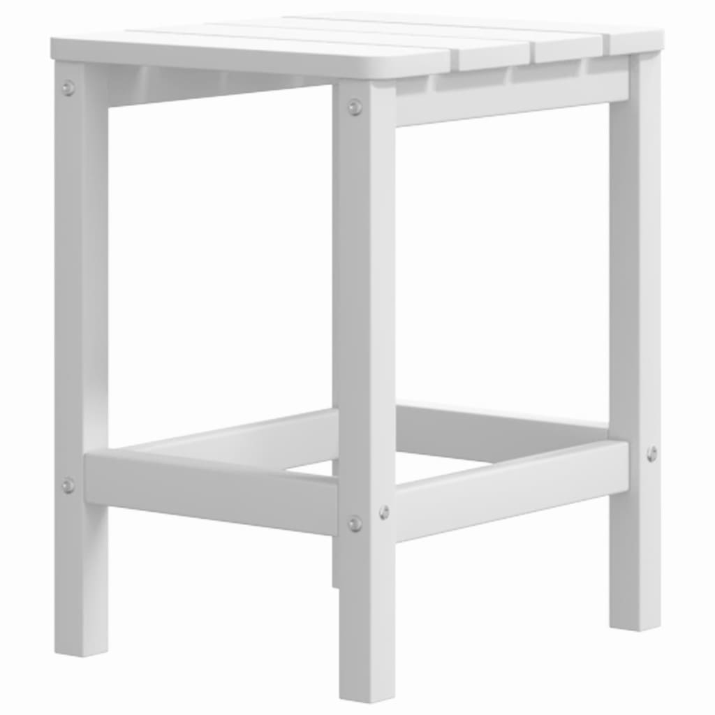 Maison Exclusive - Mesa De Jardín Adirondack HDPE Blanca 38x38x46 Cm