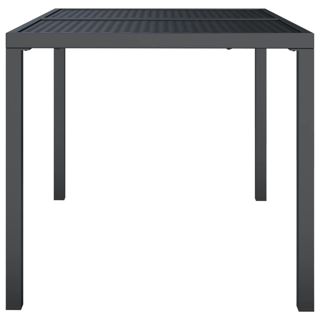 Maison Exclusive - Mesa De Jardín De Acero Gris Antracita 110x80x72 Cm