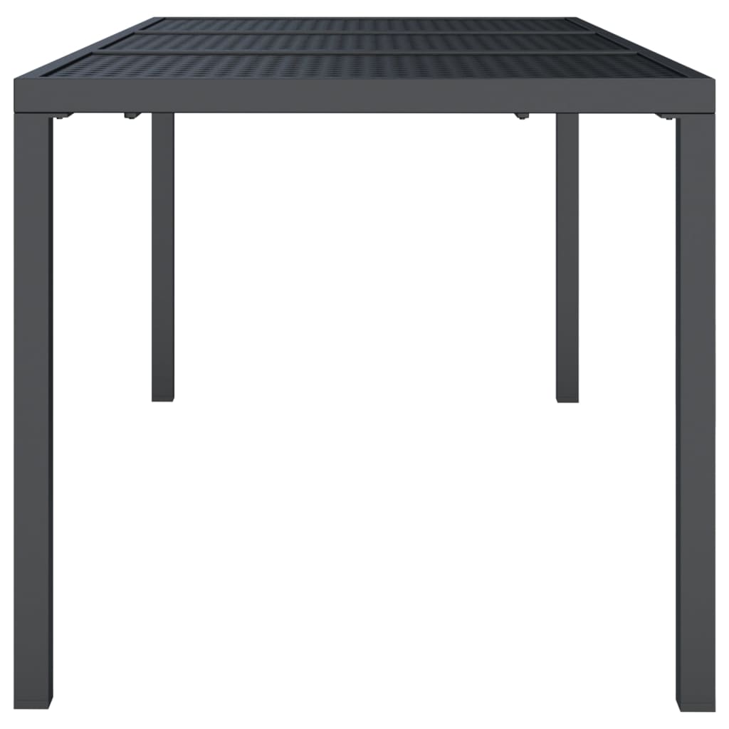 Maison Exclusive - Mesa De Jardín De Acero Gris Antracita 165x80x72 Cm