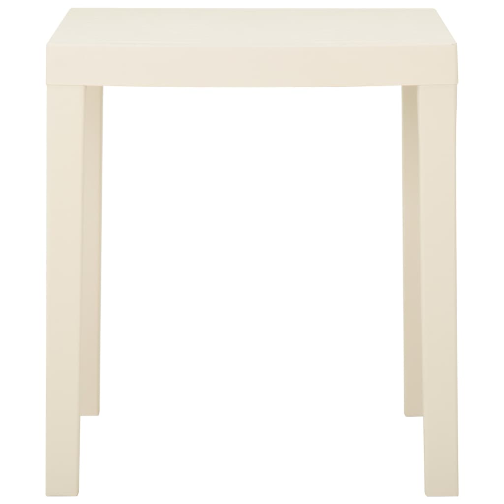 Maison Exclusive - Mesa De Jardín De Plástico Blanca 79x65x72 Cm