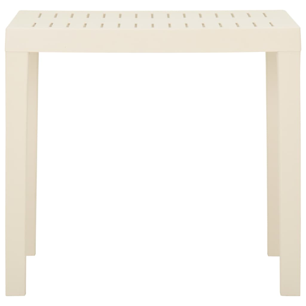 Maison Exclusive - Mesa De Jardín De Plástico Blanca 79x65x72 Cm